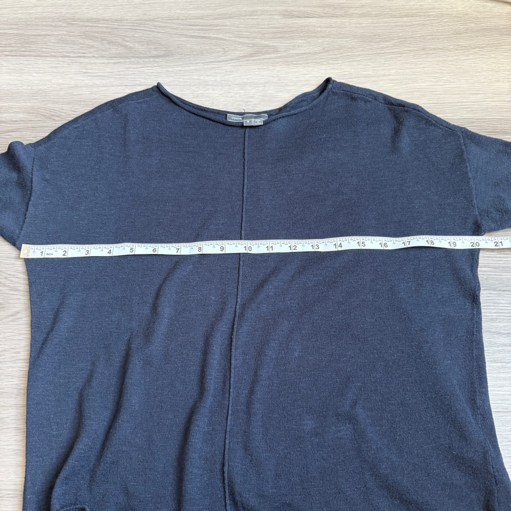 Vince Navy Blue Long Sleeve Pullover Sweater - Size Small - Picture 5 of 5